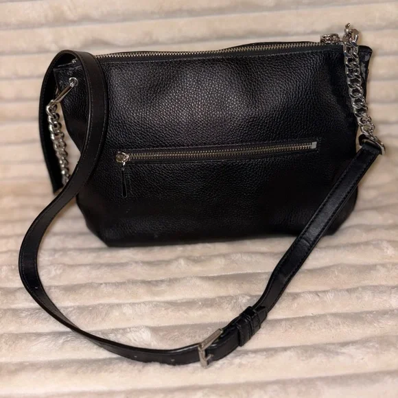 Michael Kors Black Crossbody Bag with Silver Accents - Picture 8 of 10